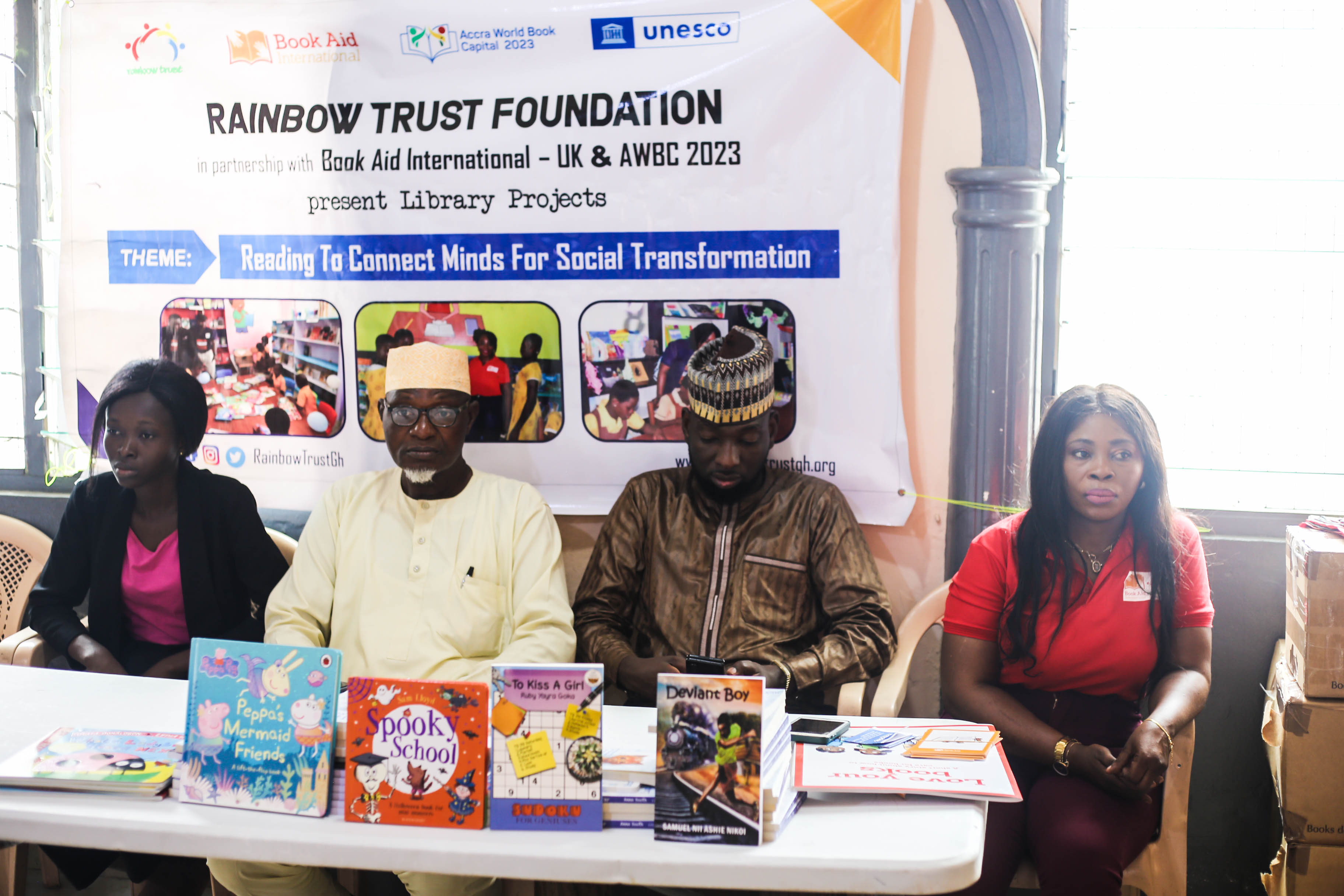 Rainbow Trust Foundation donates Books to Al-Falah Basic School as part of  events marking the celebration of Accra World Book Capital, 2023. | GBDC