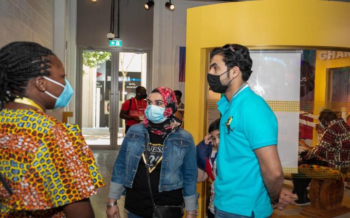 Publicity of Accra World Book Capital, 2023 at Expo 2020 Dubai